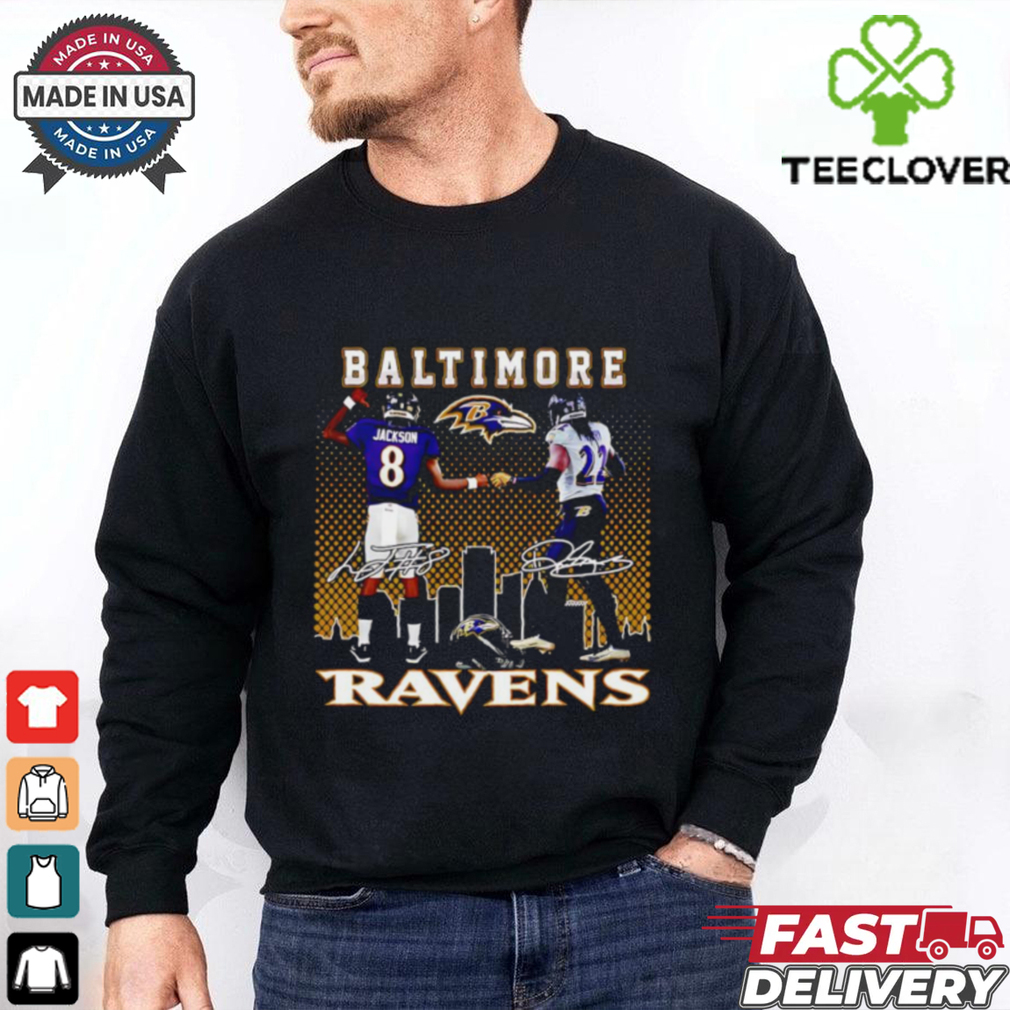 Lamar Jackson and Derrick Henry Baltimore Ravens high five shirt Lamar Jackson and Derrick Henry Baltimore Ravens high five shirt