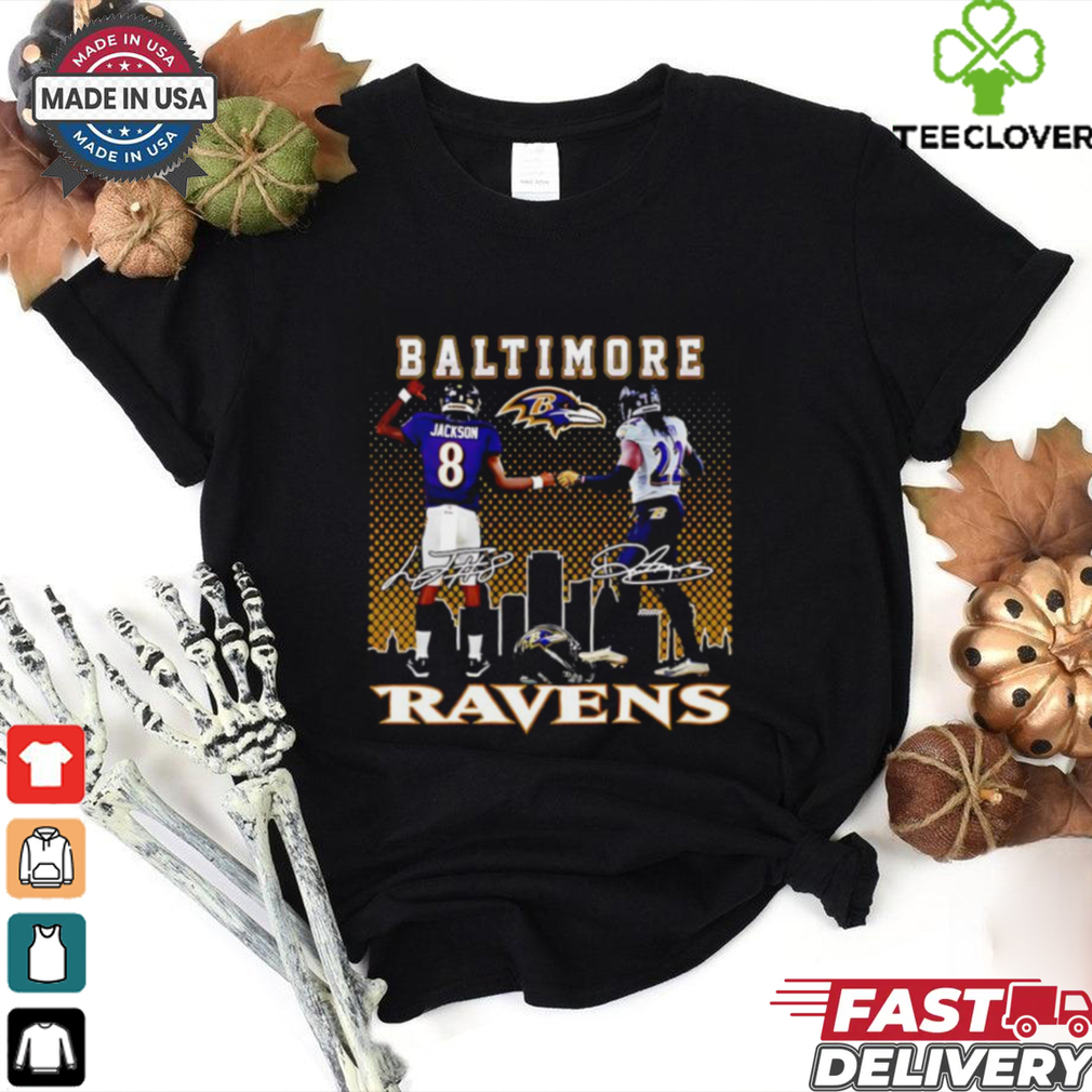 Lamar Jackson and Derrick Henry Baltimore Ravens high five shirt Lamar Jackson and Derrick Henry Baltimore Ravens high five shirt