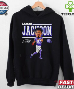 Lamar Jackson cartoon Baltimore Ravens signature shirt