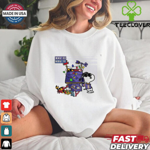Lamar Jackson x Snoopy Joe Cool MVP Baltimore Ravens shirt