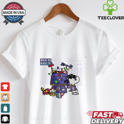 Lamar Jackson x Snoopy Joe Cool MVP Baltimore Ravens shirt