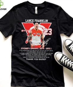 Lance Franklin Sydney Swans 2014 – 2023 Thank You Buddy T Shirt