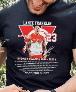 Lance Franklin Sydney Swans 2014 – 2023 Thank You Buddy T Shirt 2 Lance Franklin Sydney Swans 2014 – 2023 Thank You Buddy T Shirt
