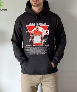 Lance Franklin Sydney Swans 2014 – 2023 Thank You Buddy T Shirt 3 Lance Franklin Sydney Swans 2014 – 2023 Thank You Buddy T Shirt
