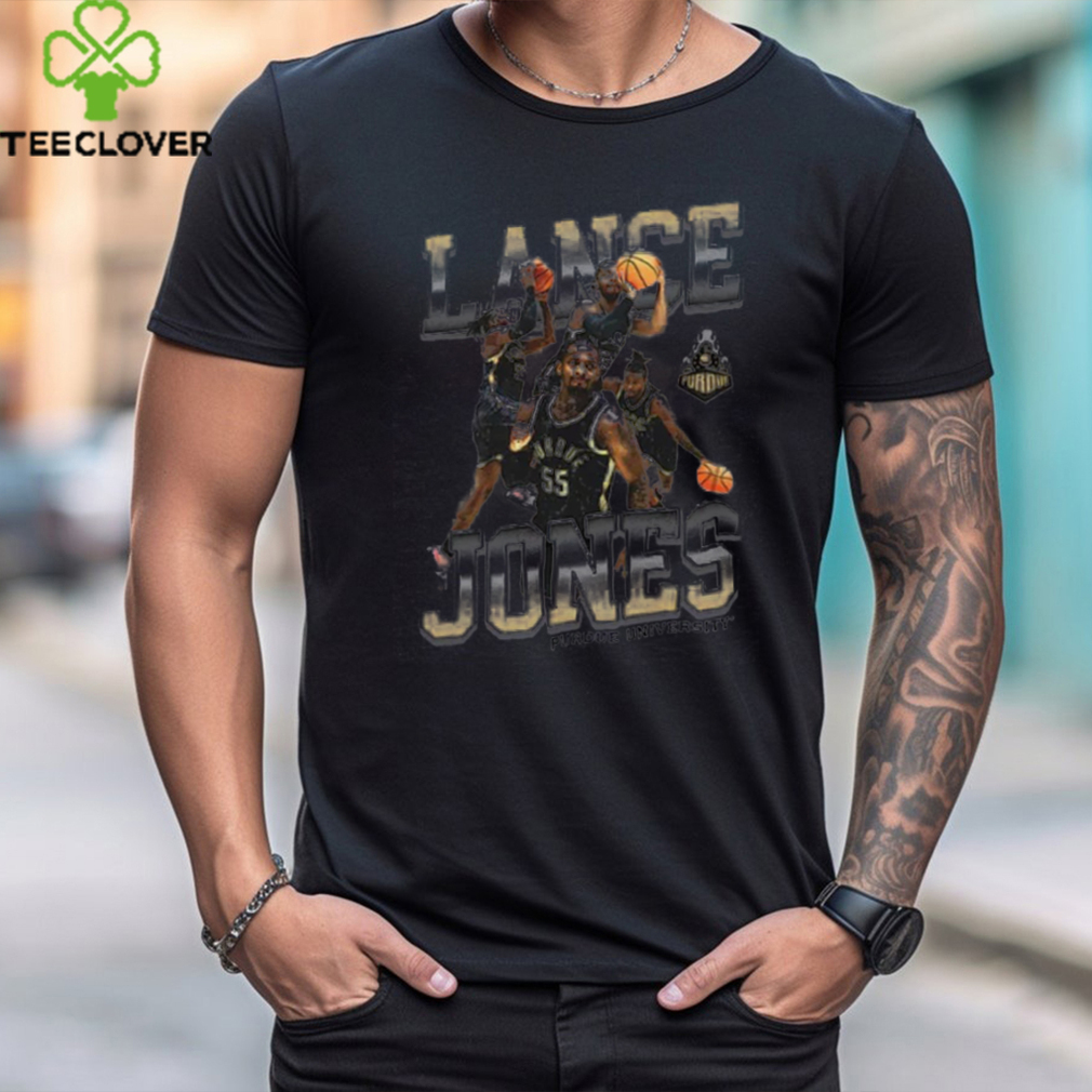 Lance Jones Purdue Boilermakers NCAA Men's Basketball 2023 2024 Post Season T Shirt Lance Jones Purdue Boilermakers NCAA Men's Basketball 2023 2024 Post Season T Shirt