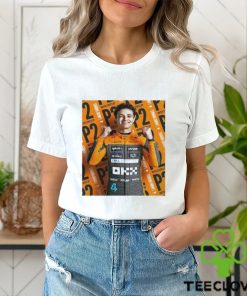 Lando Norris Of McLaren F1 Takes Second And The Three Extra Points With It In United States GP 2023 Unisex T shirt