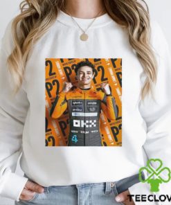 Lando Norris Of McLaren F1 Takes Second And The Three Extra Points With It In United States GP 2023 Unisex T shirt