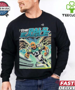 Landon Dickerson Wearing The Bald Eagle Zack Baun Philadelphia Eagles Philly T shirts