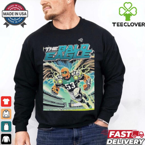 Landon Dickerson Wearing The Bald Eagle Zack Baun Philadelphia Eagles Philly T shirts