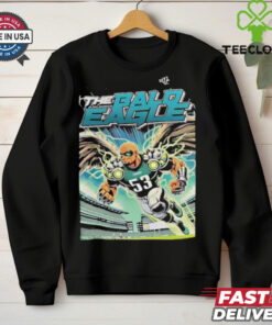 Landon Dickerson Wearing The Bald Eagle Zack Baun Philadelphia Eagles Philly T shirts