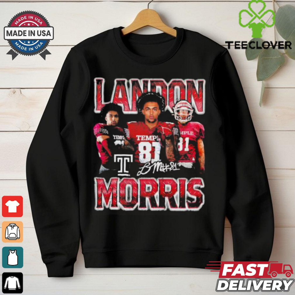 Landon Morris Temple football 90s retro shirt Landon Morris Temple football 90s retro shirt