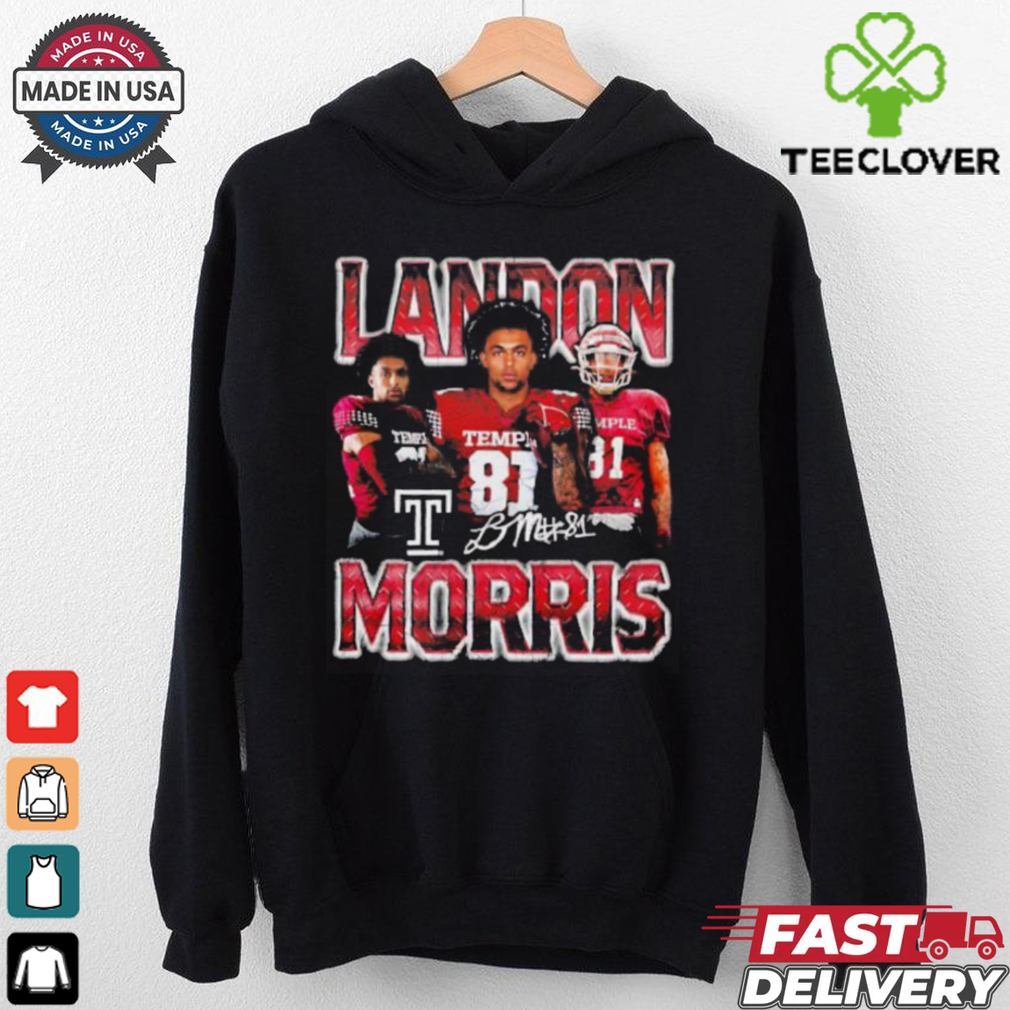 Landon Morris Temple football 90s retro shirt Landon Morris Temple football 90s retro shirt