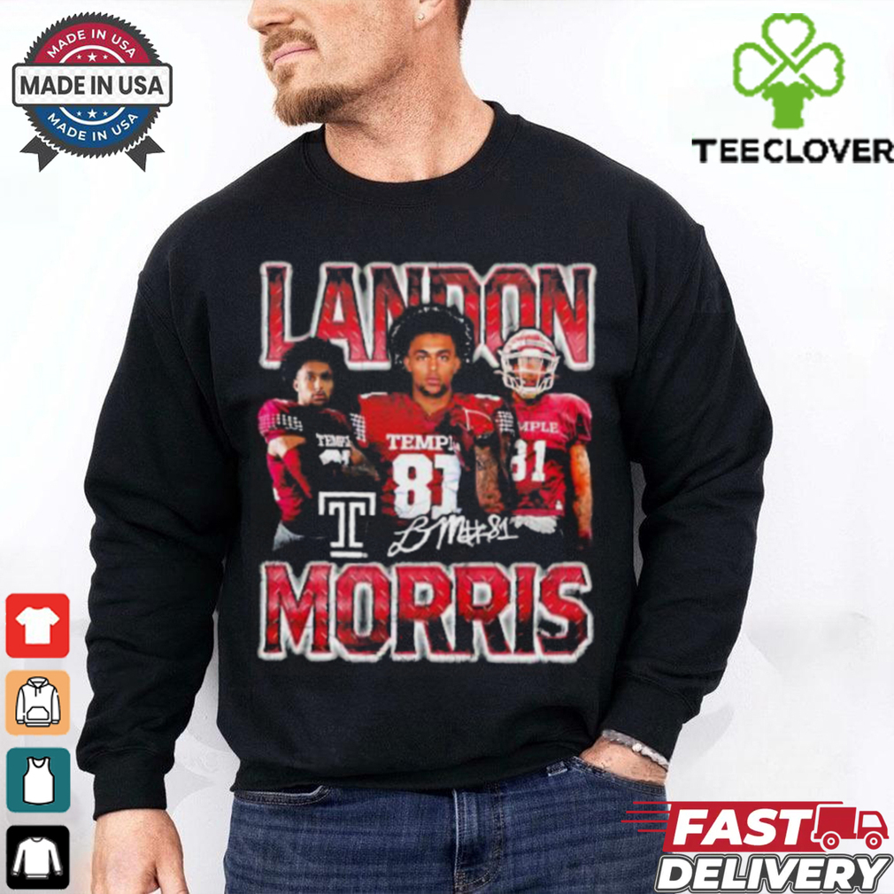 Landon Morris Temple football 90s retro shirt Landon Morris Temple football 90s retro shirt
