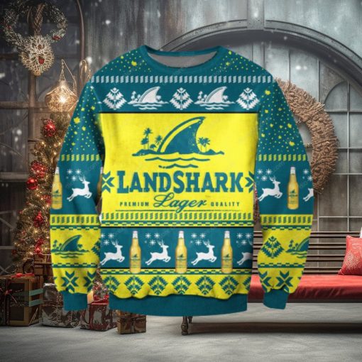 Landshark Lager Beer Ugly Christmas Sweater 3D Gift For Men And Women 3D Gift For Men And Women