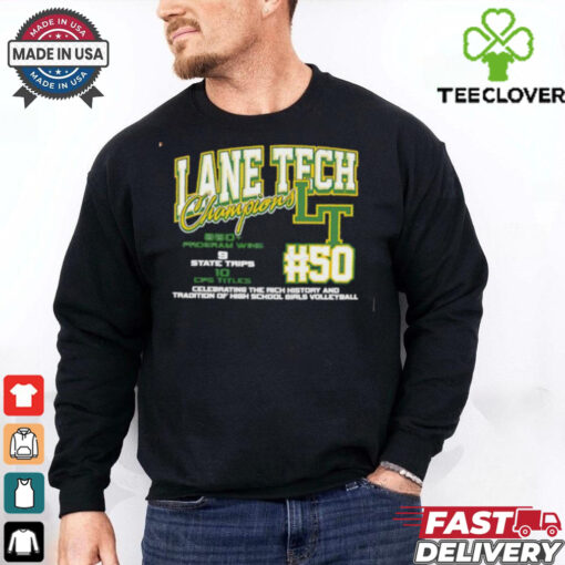Lane Tech IHSA Girls Volleyball Top 50 logo shirt