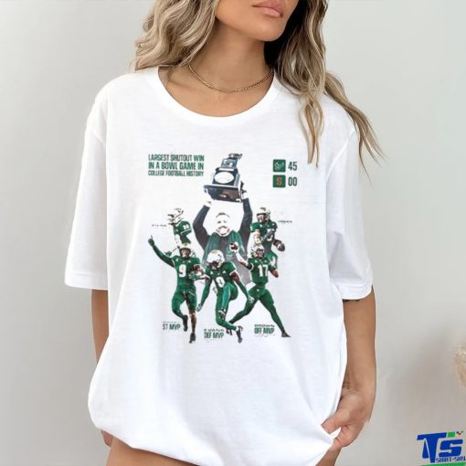 Largest Shutout Win In A Bowl Game In College Football History University Of South Florida Football Boca Raton Bowl Champions 2023 Shirt