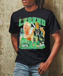 Larry Bird number 33 legend Boston Celtics signatures shirt
