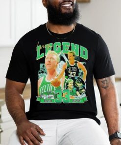 Larry Bird number 33 legend Boston Celtics signatures shirt