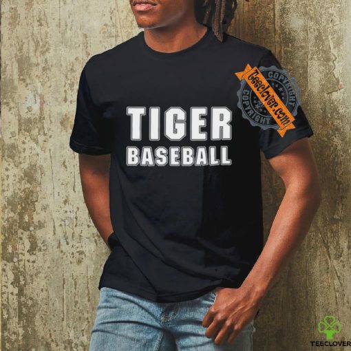 Larry Ragland Wearing Tiger Baseball T Shirt