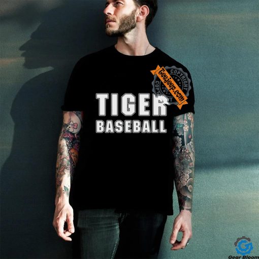 Larry Ragland Wearing Tiger Baseball T Shirt