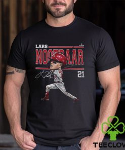 Lars Nootbaar St. Louis Cartoon WHT SHIRT 2 Lars Nootbaar St. Louis Cartoon WHT SHIRT