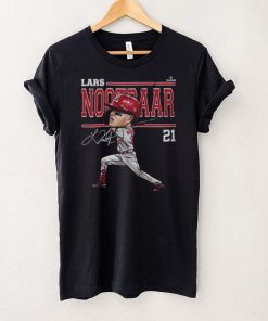 Lars Nootbaar St. Louis Cartoon WHT Shirt