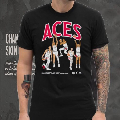 Las Vegas Aces Playa Society Starting Five T Shirt