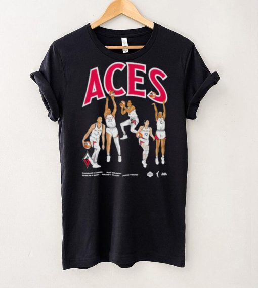 Las Vegas Aces Playa Society Starting Five T Shirt