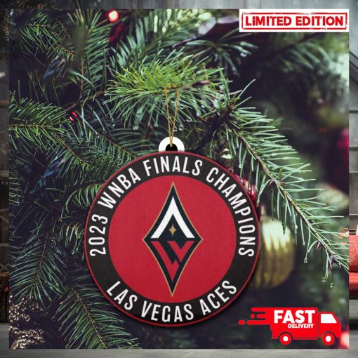 Las Vegas Aces WNBA Finals Champions 2023 Logo Christmas Tree Decorations Ornament