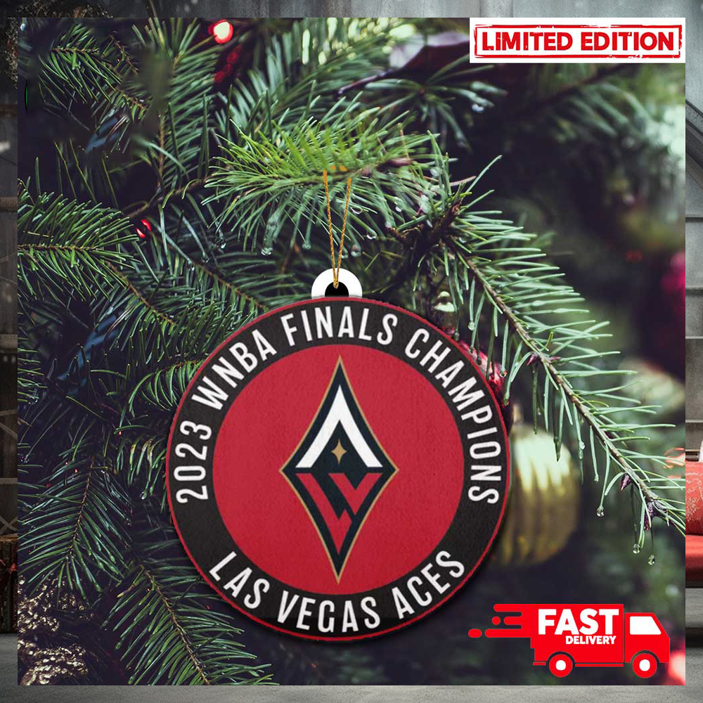 Las Vegas Aces WNBA Finals Champions 2023 Logo Christmas Tree Decorations Ornament Las Vegas Aces WNBA Finals Champions 2023 Logo Christmas Tree Decorations Ornament