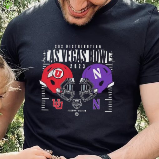 Las Vegas Bowl 2023 Northwestern Wildcats Vs Utah Utes Duel Helmet hoodie, sweater, longsleeve, shirt v-neck, t-shirt