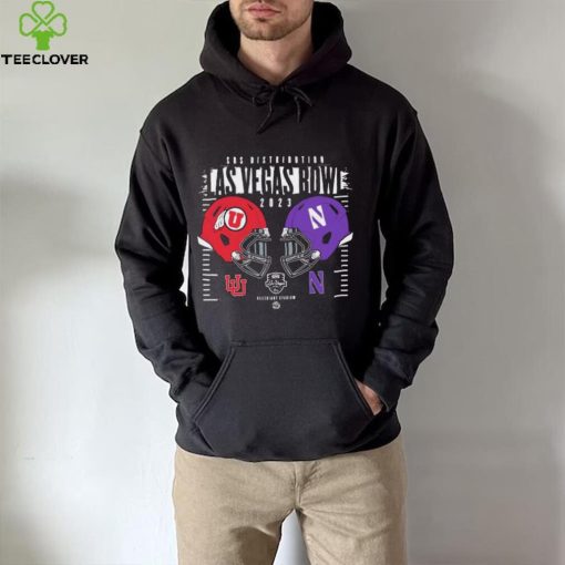 Las Vegas Bowl 2023 Northwestern Wildcats Vs Utah Utes Duel Helmet hoodie, sweater, longsleeve, shirt v-neck, t-shirt