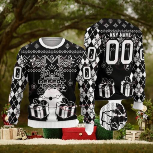 Las Vegas Desert Dogs Special Design Merry Matchup Light Up Ugly Christmas Sweater