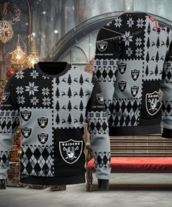 Las Vegas Footballs For Christmas Gift For Raiders Fans Womens Ugly Sweater