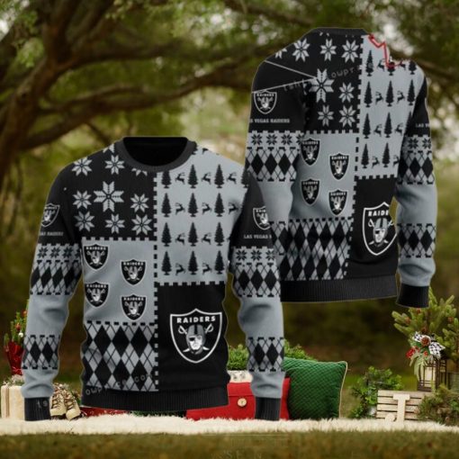 Las Vegas Footballs For Christmas Gift For Raiders Fans Womens Ugly Sweater