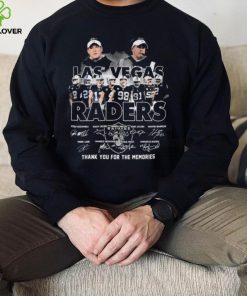 Las Vegas Raider Football Team Thank You For The Memories Signatures Shirt
