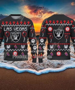Las Vegas Raiders 2024 Happy Halloween Sweater
