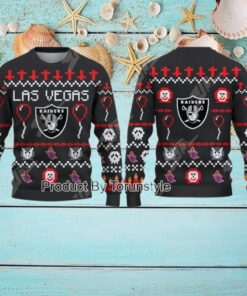 Las Vegas Raiders 2024 Happy Halloween Sweater