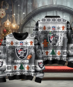 Las Vegas Raiders 2024 They Not Like Us Raiders Christmas Ugly Sweater