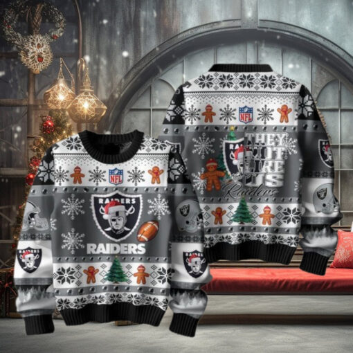Las Vegas Raiders 2024 They Not Like Us Raiders Christmas Ugly Sweater