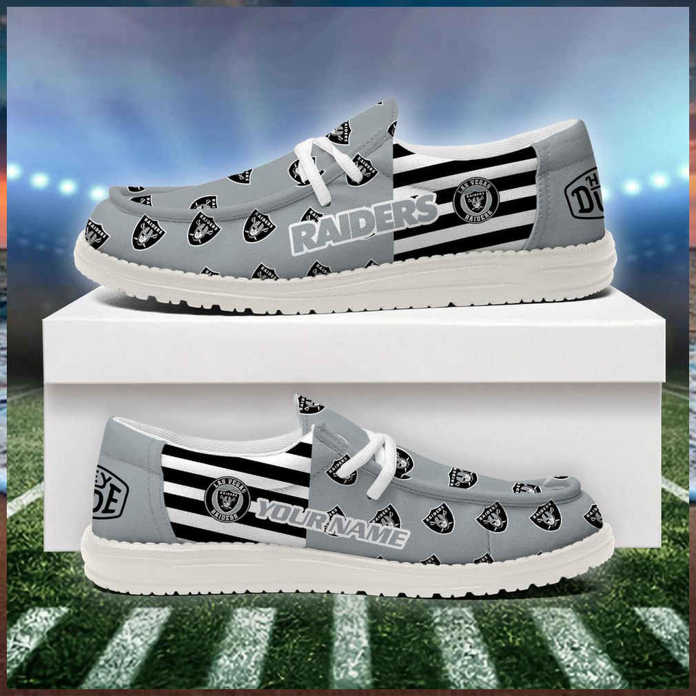 Las Vegas Raiders 2024 Version Personalized Hey Dude Shoes Las Vegas Raiders 2024 Version Personalized Hey Dude Shoes