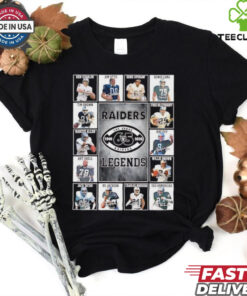 Las Vegas Raiders 65 years 1960 2025 legends players T shirt