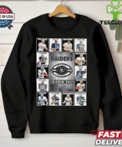 Las Vegas Raiders 65 years 1960 2025 legends players T shirt