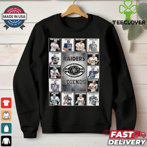 Las Vegas Raiders 65 years 1960 2025 legends players T shirt