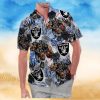 Las Vegas Raiders America Flag Tropical Floral Aloha Hawaiian Shirt