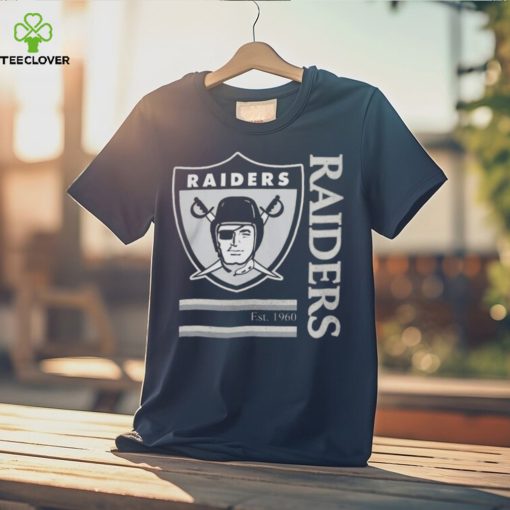 Las Vegas Raiders Black Wordmark Logo Tri Blend Shirt