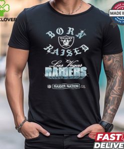 Las Vegas Raiders Born x Raised Black Chrome Rocker Shirt