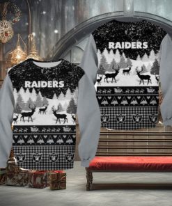 Las Vegas Raiders Casual Christmas Sweatshirt Sweater 3D Gift For Fans