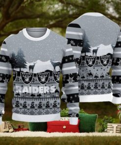 NFL Las Vegas Raiders Christmas Gift 3D Ugly Christmas Sweater For