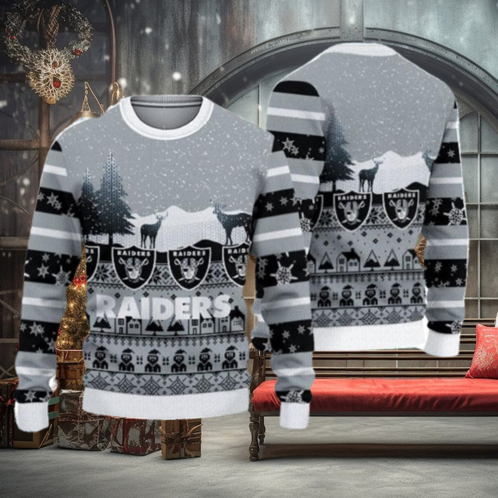 Las Vegas Raiders Nation Ugly Raiders Ugly Christmas Sweater - T-shirts Low  Price